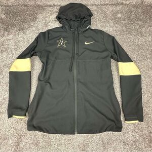 Nike Vanderbilt Commodores Full Zip Hoodie W Medium Black Sweatshirt Dri-Fit